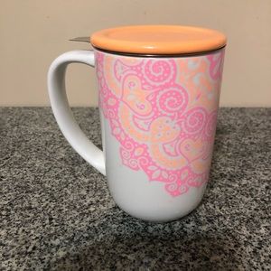 David’s tea mug pink mandala
